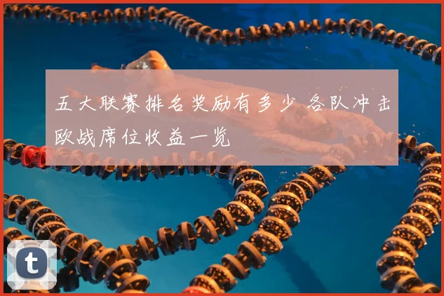 五大联赛排名奖励有多少 各队冲击欧战席位收益一览